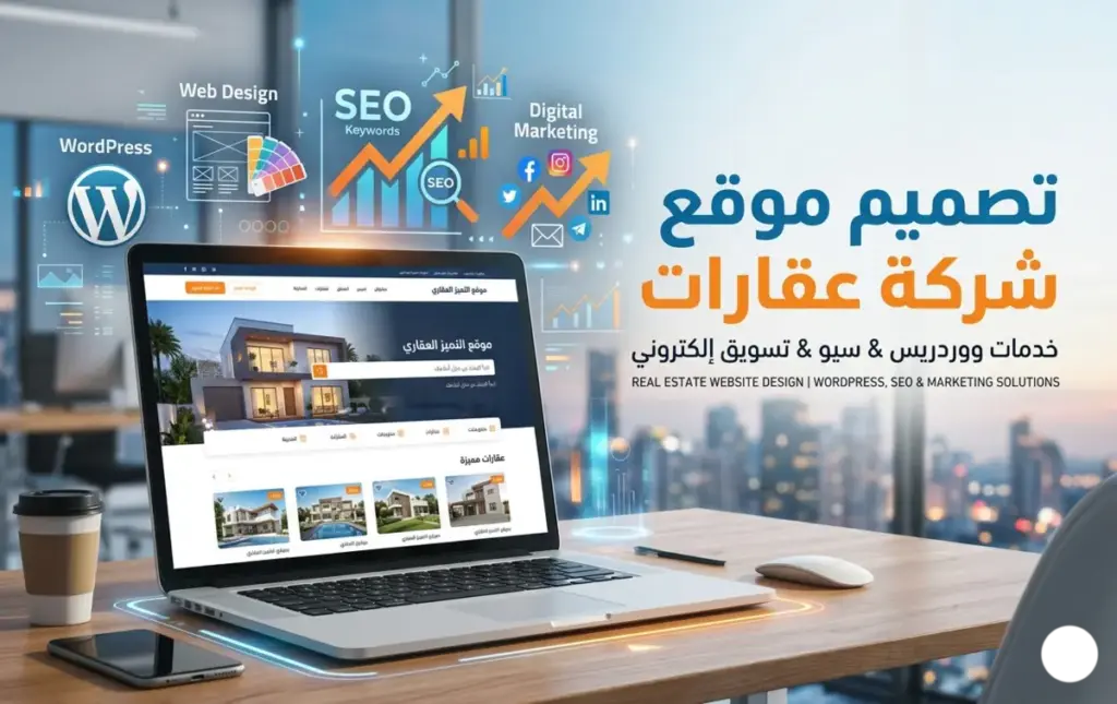 تصميم موقع لشركة عقارات